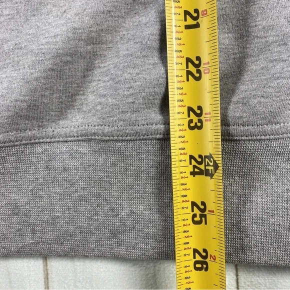 Classic Grey Heather Pullover Hoodie with Drawstring